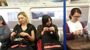 Tube knitting - as opposed to tubular - although there are a lot of socks going on in this photo