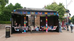 This is normally a fairly ordinary bus stop